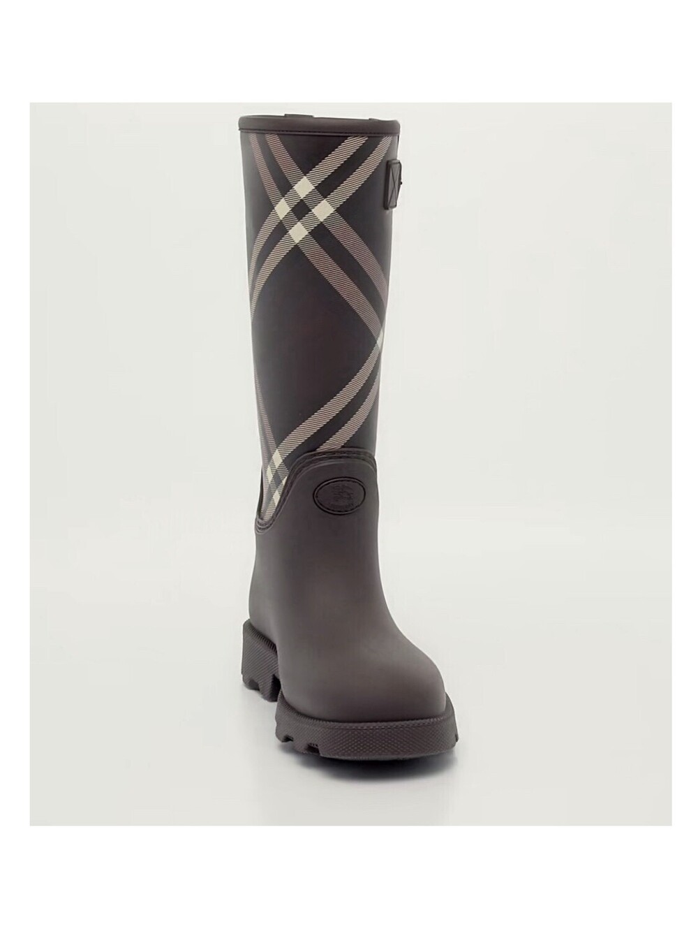 NIB Burberry Womens EU 41 US 11 Fabric Boot With Rubber Galoche Free Shipping - Picture 5 of 6